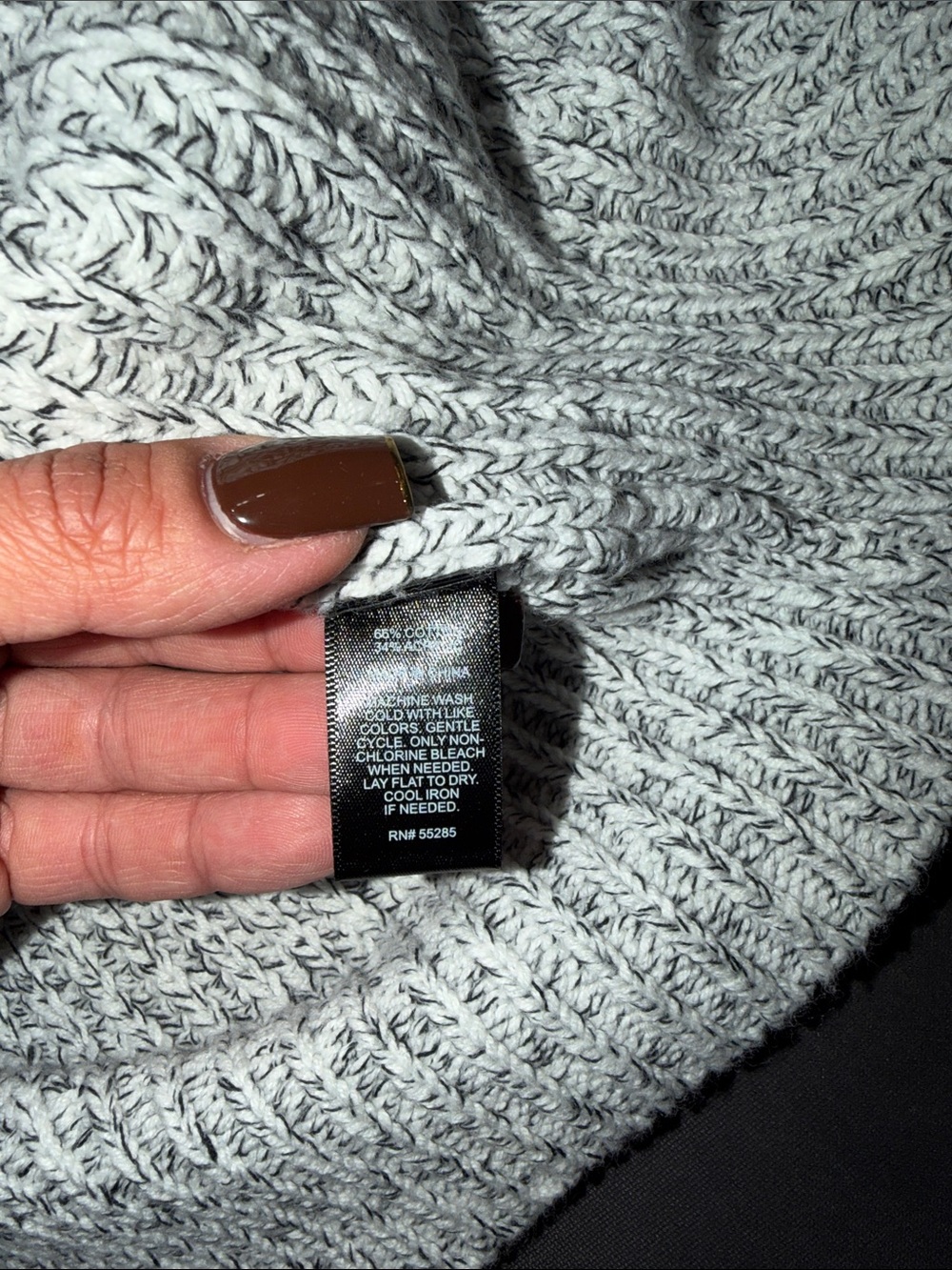 Express Light Gray Ribbed Button-Front Cardigan - Picture 5 of 6